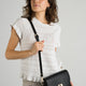 MAISIE leather crossbody bag - Black