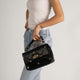 KYLIE leather top handle bag - Black