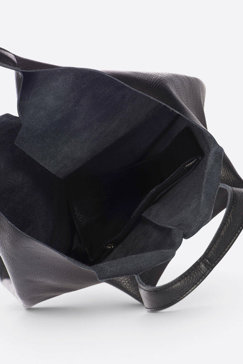 ARINA leather tote bag - Black