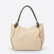 VINNIE leather shoulder bag - Taupe