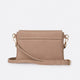 MAISIE leather crossbody bag - Taupe