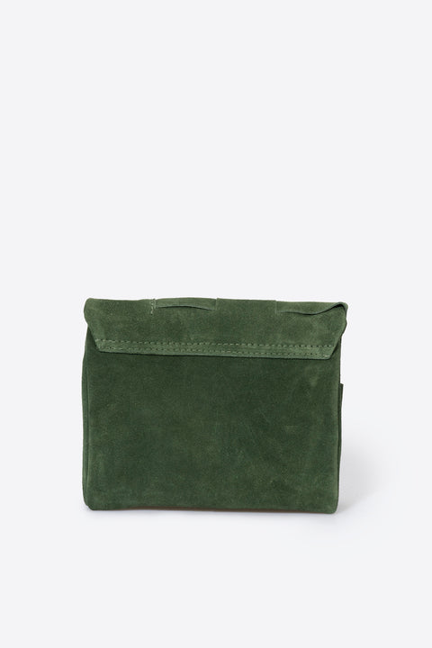 HAILEY suede crossbody bag - Green