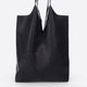 ARINA leather tote bag - Black