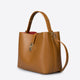 KIRA leather top handle bag - Cognac
