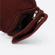 HAILEY suede crossbody bag - Bordo