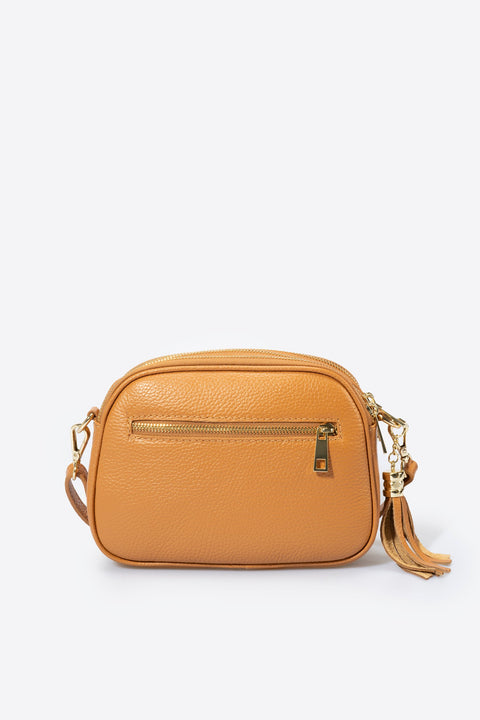 EBE leather crossbody bag - Cuoio