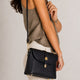 FREYA leather crossbody bag - Black