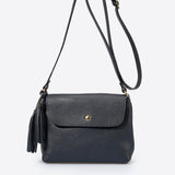 ASTER Sac bandoulière en cuir - Bleu