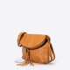 AGATHA leather crossbody bag - Cuoio