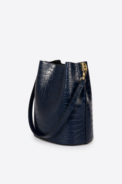 CAPRICE leather shoulder bag - Blue