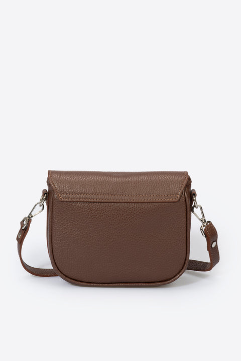 BELA leather crossbody bag - Brown