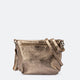 AGATHA leather crossbody bag - Gun Metal