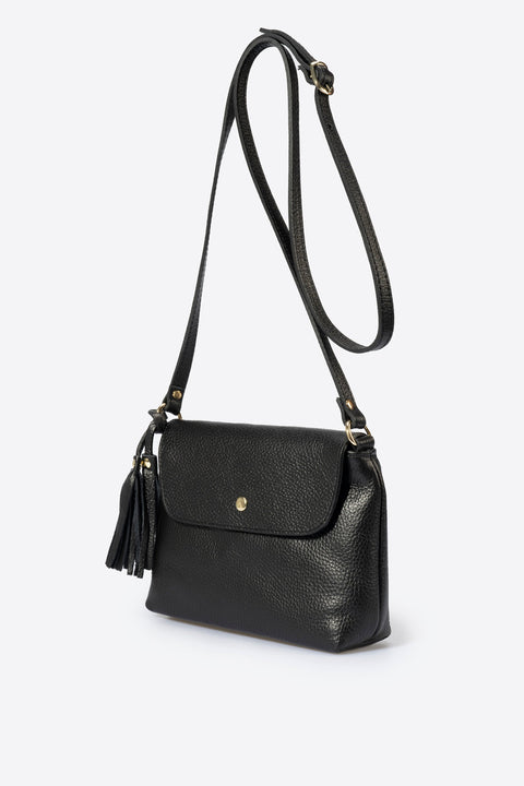 ASTER leather crossbody bag - Nero