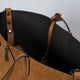 ODETTE suede tote bag - Cognac