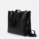 NIOBE leather tote bag - Black