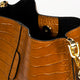 CAPRICE leather shoulder bag - Cognac