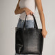 BRENDA leather shoulder bag - Black