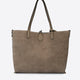 ODETTE suede tote bag - Fango