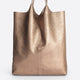 ARINA leather tote bag - Gun Metal
