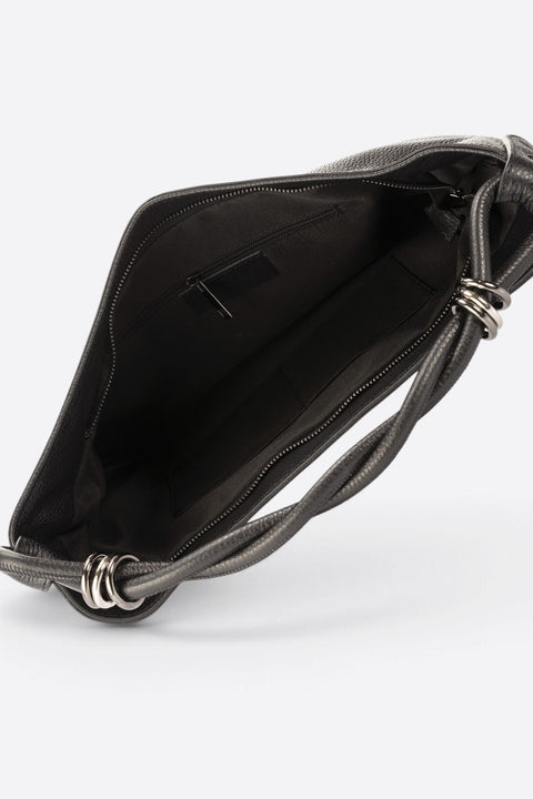 NORA leather shoulder bag - Black