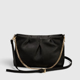 CLIO Leather Crossbody Bag - Black