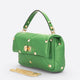 KYLIE leather top handle bag - Green