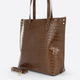 BRENDA leather shoulder bag - Brown