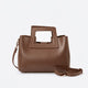 ANTHEA leather top handle bag - Brown