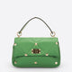 KYLIE leather top handle bag - Green
