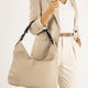 NORA leather shoulder bag - Taupe