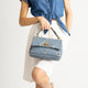 KYLIE leather top handle bag - Celeste