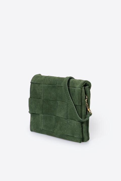 HAILEY suede crossbody bag - Green