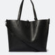 NIOBE leather tote bag - Black
