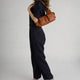 LOUISE leather top handle bag - Cognac