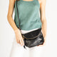 AGATHA leather crossbody bag - Nero