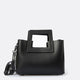 ANTHEA leather top handle bag - Black