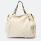 HELEN leather shoulder bag - Beige