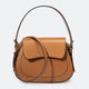 EDNA leather shoulder bag - Cuoio