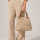 ARIA suede tote bag - Taupe