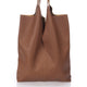 ARINA leather tote bag - Cuoio