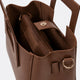 ANTHEA leather top handle bag - Brown