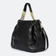 HELEN leather shoulder bag - Black