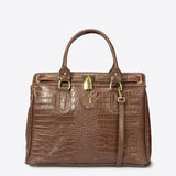 INGRID Sac à main en cuir - Marron