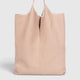 ARINA leather tote bag - Cipria