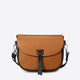 BELA leather crossbody bag - Cognac+Black