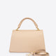 ASTRID leather top handle bag - Cipria
