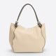 VINNIE leather shoulder bag - Taupe