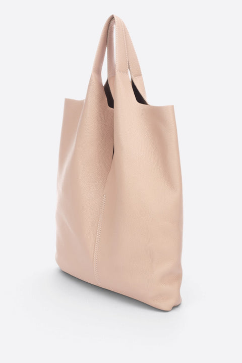 ARINA leather tote bag - Cipria