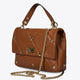 KYLIE leather top handle bag - Cuoio