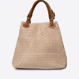 ARIA Sac cabas en cuir - Taupe